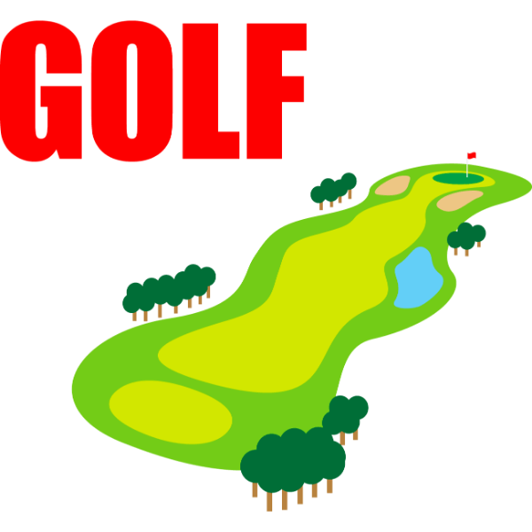 ゴルフ-コース2-イラスト